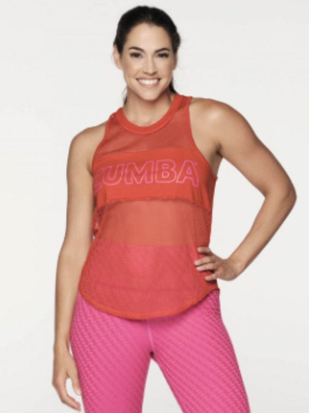 Zumba Forever High Neck Mesh Tank